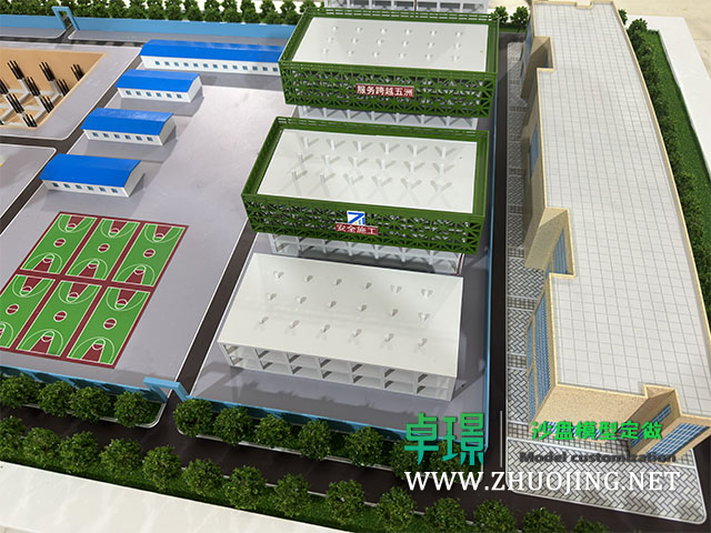 建筑工程项目工地现场施工场景沙盘模型制作厂家案例